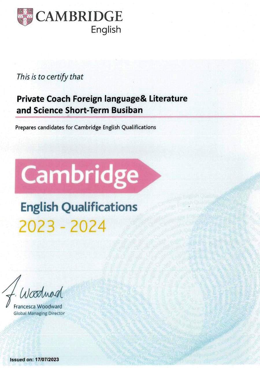 Cambridge English 備考中心認證 2023-2024 科恩美語